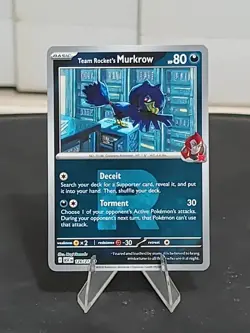 Team Rockets Murkrow 126/217 - Energy Reverse Holo - Ascended Heroes Pokemon NM - Image 1