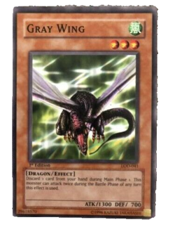 YuGiOh GRAY WING - LOD-041 - 1st Edition Common - Image 1