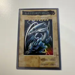 Yu-Gi-Oh! Card Blue Eyes White Dragon BANDAI Carddass 1999 Japanese and English - Image 4