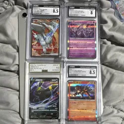 Pokemon TCG CGC/AGS Graded Japanese Holo 4-Card Lot Reshiram ex Mewtwo - Image 1