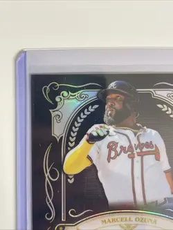 Marcell Ozuna 2026 Topps Chrome Ink Strokes On Card Auto #IS-MO. Atlanta Braves. - Image 3