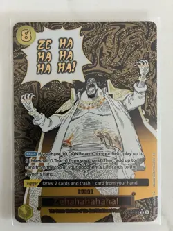 One Piece Card Game Zehahahahaha! OP16-116 R alternate art - Image 1