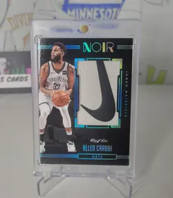 2018 Noir Jumbo Materials Nike Patch Allen Crabbe Brooklyn Nets One Of One /1 - Image 1