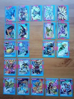 X-Men 1992 Impel Partial Base Set. 89 out of 100 cards. Pack fresh. Jim Lee - Image 2