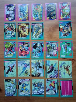 X-Men 1992 Impel Partial Base Set. 89 out of 100 cards. Pack fresh. Jim Lee - Image 5