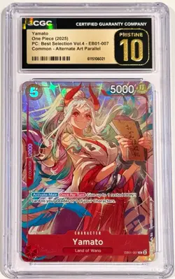 2025 One Piece Yamato EB01-007 Alternate Art Best CGC 10 Pristine English - Image 1