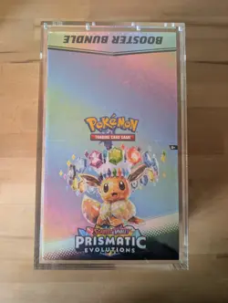 Pokemon Prismatic Evolutions Booster Bundle Sealed Display With Acrylic Case - Image 1