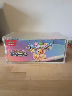 Pokemon Prismatic Evolutions Booster Bundle Sealed Display With Acrylic Case - Image 5