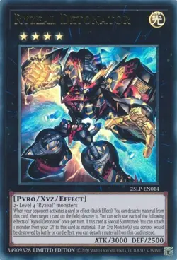 25LP-EN014 Ryzeal Detonator Ultra Rare Limited Edition Near Mint YuGiOh TCG - Image 1