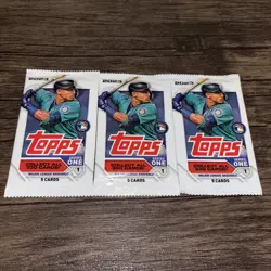 (3)2023 Topps Series 1 Baseball-5 Card Pack-Factory Sealed-- - Image 1
