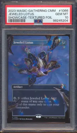 MTG COMMAND MASTERS JEWELED LOTUS #1066 TEXTURED MYTHIC FOIL PSA 10! - Image 1
