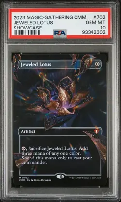 2023 Magic The Gathering MTG CMM Showcase Jeweled Lotus PSA 10 - Image 1
