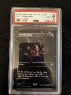 2023 Magic The Gathering MTG CMM Showcase Jeweled Lotus PSA 10 - Image 4