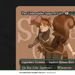 The Unbeatable Squirrel Girl 371 Borderless Regular NM R MTG Marvel Super Heroes - Image 1