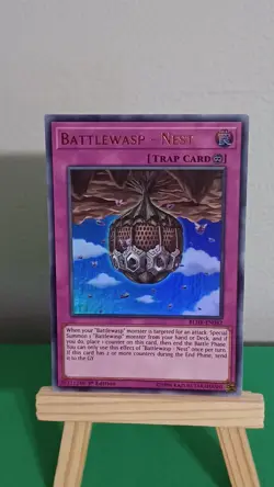 2019 Yugioh Battlewasp- Nest Trap Card BLHR-EN042 Ultra Rare Hero's Revenge - Image 3