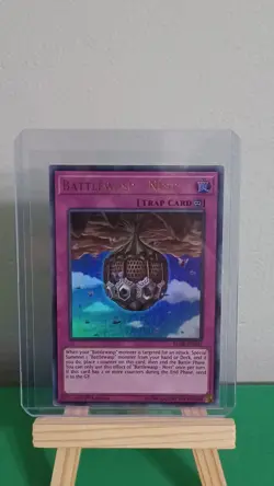 2019 Yugioh Battlewasp- Nest Trap Card BLHR-EN042 Ultra Rare Hero's Revenge - Image 5