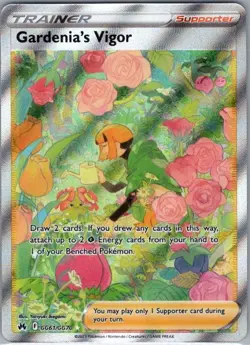 Gardenia's Vigor GG61/GG70 Crown Zenith: Galarian Gallery - Pokemon Card - NM - Image 1