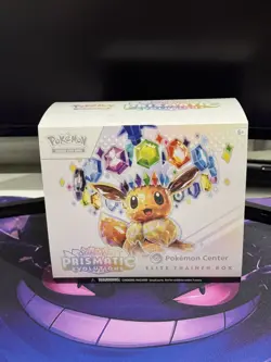 Pokemon Prismatic Evolutions Pokemon Center Elite Trainer Box ETB EMPTY + ACC - Image 1