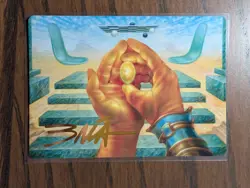 MTG The Mind Stone Art Card Gold Stamped Marvel Super Heroes NM - Image 1