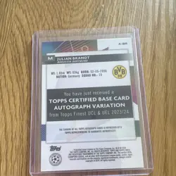 Topps Finest 2 Card Lot Brandt Auto /199 Numbered, Reus Brandt kreativ-duo /170 - Image 3
