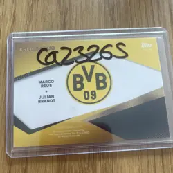Topps Finest 2 Card Lot Brandt Auto /199 Numbered, Reus Brandt kreativ-duo /170 - Image 4