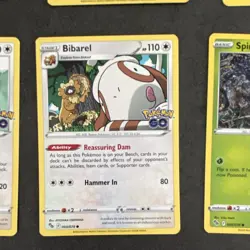 Pokemon GO Pokemon TCG 15-Card Lot English 2022 Regular Eevee Bibarel - Image 3