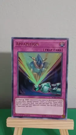 2019 Yugioh Apparition Trap Card BLHR-EN013 Ultra Rare Hero's Revenge - Image 1