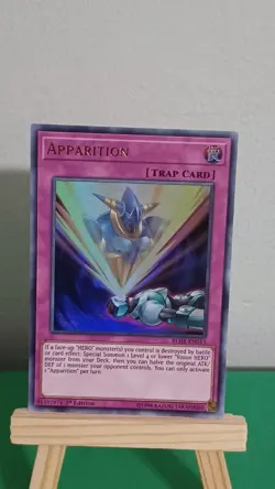 2019 Yugioh Apparition Trap Card BLHR-EN013 Ultra Rare Hero's Revenge - Image 2