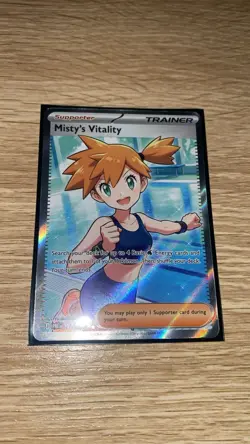 Misty’s Vitality 111/084 Ultra Rare Full Art Holo English Pokemon TCG - Image 1