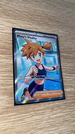 Misty’s Vitality 111/084 Ultra Rare Full Art Holo English Pokemon TCG - Image 2