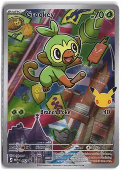 Grookey 052 Promo ME: Mega Evolution Promo Pokemon Holo NM - Image 1