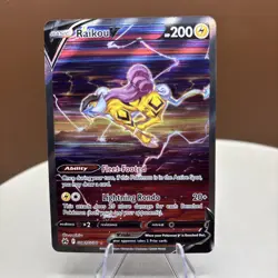 Raikou V GG41/GG70 Holo V Rare Crown Zenith Galarian Gallery Pokemon Near Mint - Image 1