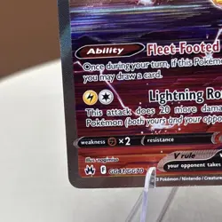 Raikou V GG41/GG70 Holo V Rare Crown Zenith Galarian Gallery Pokemon Near Mint - Image 5
