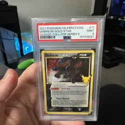 PSA 9 - Umbreon Gold Star 17/17 SWSH Celebrations Classic Coll x537 - Pokemon - Image 1