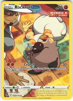 Rockruff TG07/TG30 Pokemon SWSH12: Silver Tempest Trainer Gallery Holo Ultra NM - Image 1