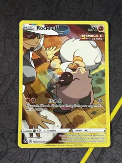 Rockruff TG07/TG30 Silver Tempest Trainer Gallery Full Art Pokemon TCG NM - Image 1