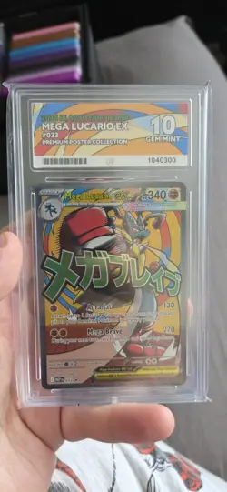 Mega Lucario EX 033 Ace 10 Black Star Promo Pokemon Card Game - Image 1