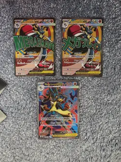 Pokemon TCG Mega Lucario EX MEP 033 Black Star Promo Nice Clean Card Pack Fresh - Image 1