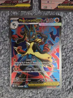 Pokemon TCG Mega Lucario EX MEP 033 Black Star Promo Nice Clean Card Pack Fresh - Image 3