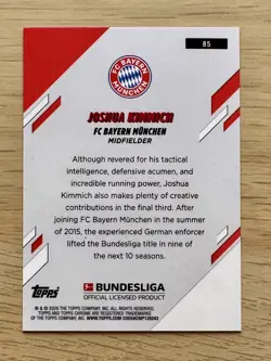 Joshua Kimmich Black Wave Refractor 07/10 Topps Chrome Bundesliga 2025-26 Bayern - Image 2