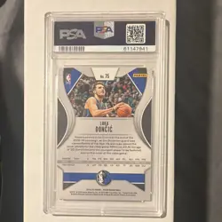 Panini 2019-20 Prizm Luka Doncic #75 Dallas Mavericks Base PSA 10 - Image 2