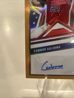 Connor Salerno - 2026 Panini USA Stars & Stripes Auto GOLD 08/10 - Image 2