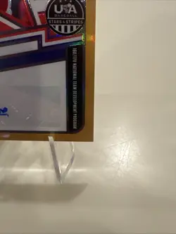 Connor Salerno - 2026 Panini USA Stars & Stripes Auto GOLD 08/10 - Image 5