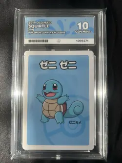 Pokemon Squirtle 2019 Old Maid Japanese Pokemon Center Exclusive Ace 10 - Image 1