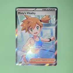 The Pokemon Company Misty’s Vitality Holo Ultra Rare 111/084 Paldean Fates - Image 1