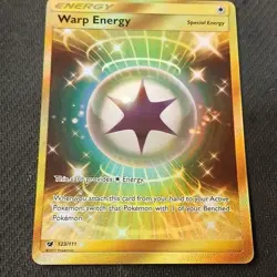 The Pokemon Company Pokemon TCG Warp Energy 123/111 Holo Secret Rare EN 2017 - Image 1