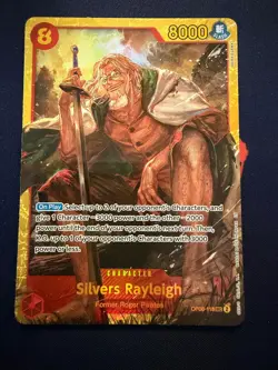 SILVERS RAYLEIGH (REPRINT) OP08-118 PREMIUM BOOSTER -THE BEST- 2 ONE PIECE FOIL - Image 1