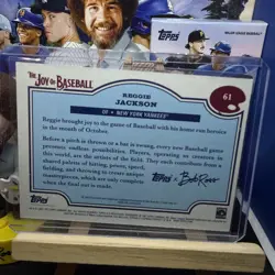 2025 Topps X Bob Ross the Joy of Baseball - Reggie Jackson #61 Easel /75 HOF 🔥 - Image 2
