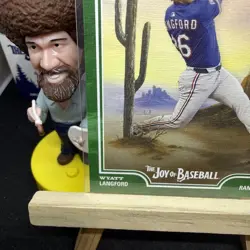 🔥2025 Topps X Bob Ross the Joy of Baseball - Wyatt Langford #37 Sap Green /75 - Image 4