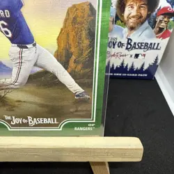 🔥2025 Topps X Bob Ross the Joy of Baseball - Wyatt Langford #37 Sap Green /75 - Image 5